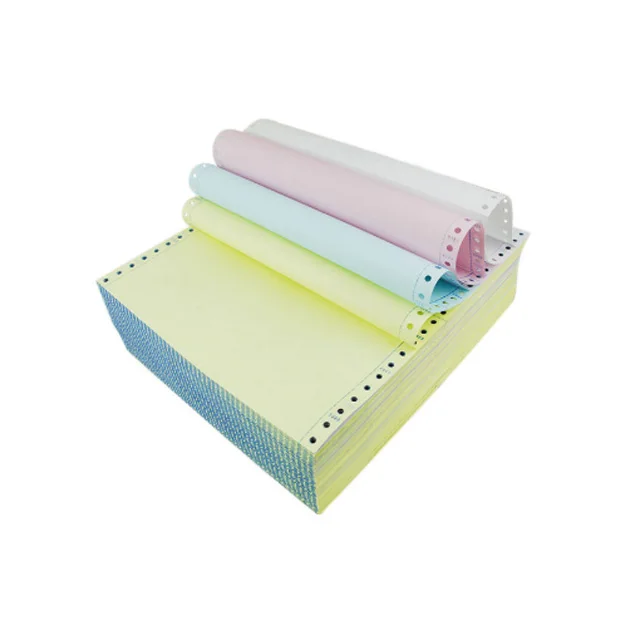 Recommend Invoice Bill Self-copy Paper Blue Image 75*75 NCR Carbonless Paper Rolls