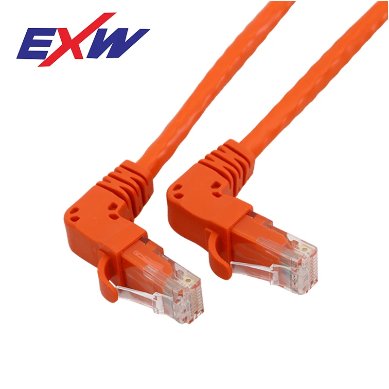 Высокое качество OEM Cat 6 неэкранированный UTP угловой LAN патч-корд кабели