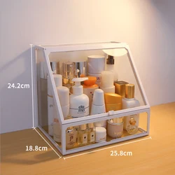 wholesale high-quality  material glass Cosmetics Storage Box Makeup Brushes holder makeup organizer