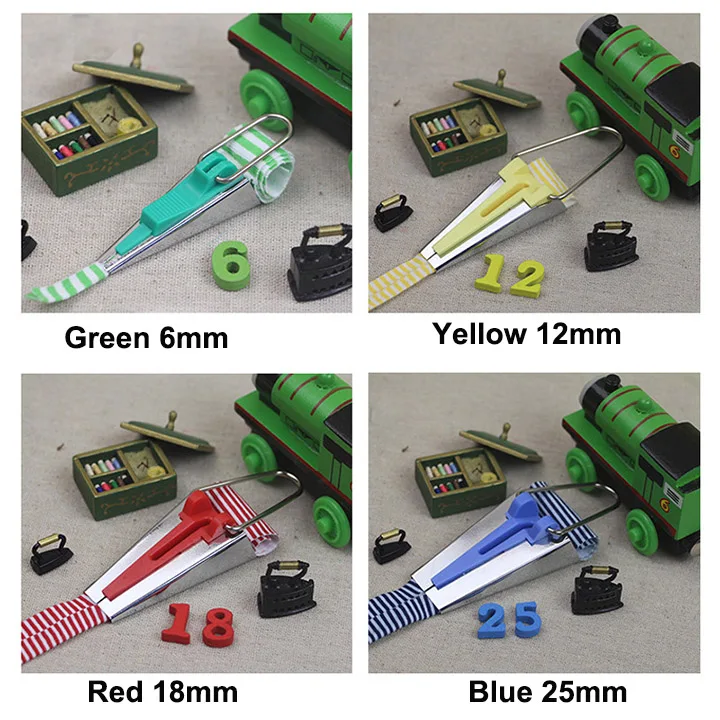 Wholesale 6mm 12mm 18mm 25mm 4 pcs Sewing Quilting Tools DIY Bias Tape Maker set