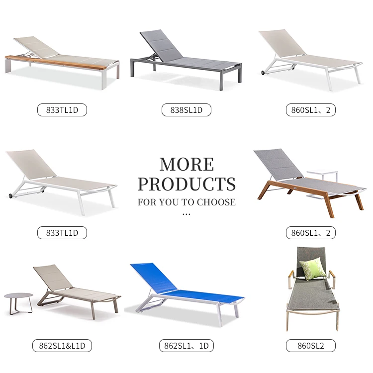 Diaphanous Adjustable Outdoor Recliner Sun Lounger Furniture Beach Chair Outdoor