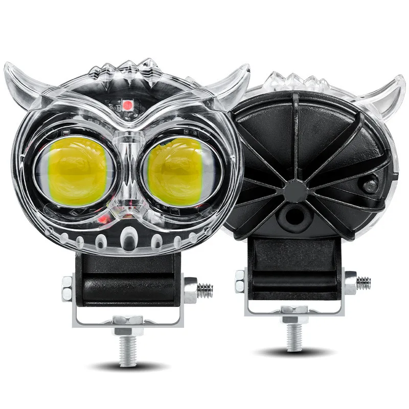 Owl light colorful Led Motorcycle Fog Light spotlight Working Light