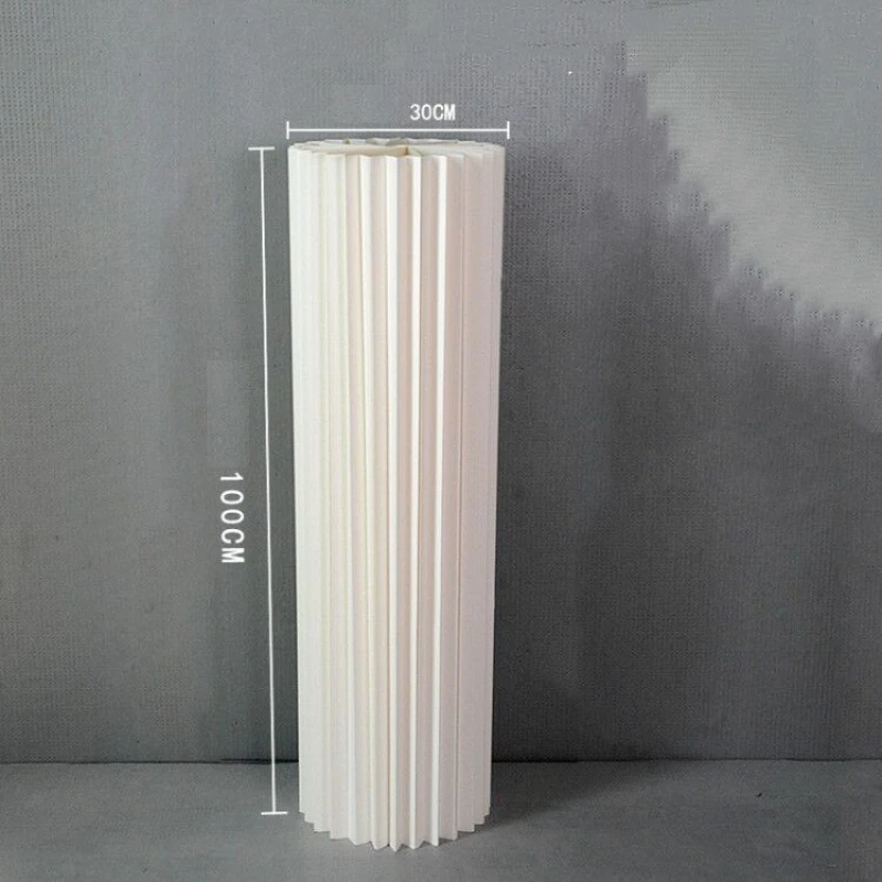 Customized Wholesale Paper Handicrafts Round Table Wedding Flower Racks Decorative Roman Pillar