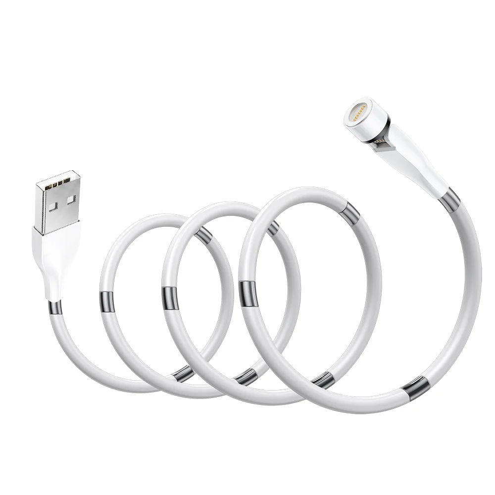 2021 New Trend 540 Degree Free Rotation Magnetic Charging Cable 3 in 1 Mobile Phone Charger Magnet Usb Cable