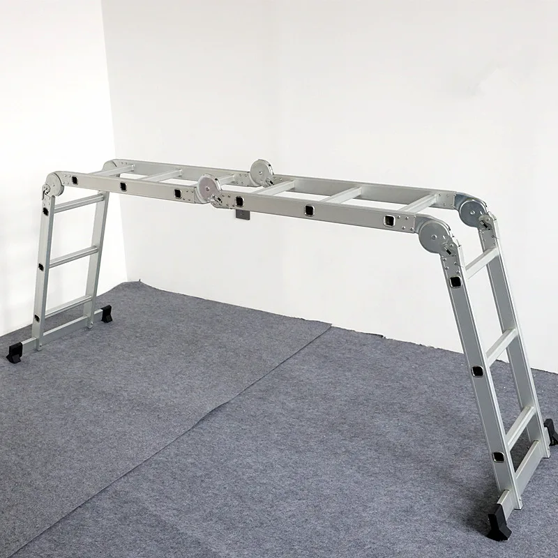 Multipurpose easy plegables escaleras de aluminio, high quality manual folding step ladder