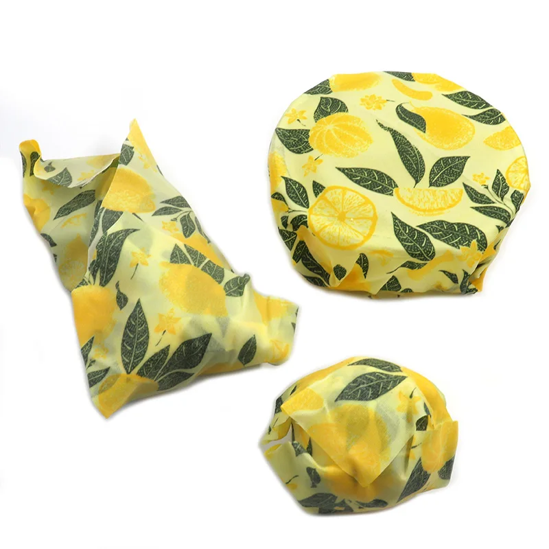 Многоразовые обертки для пчелиного воска, набор пищевых продуктов из 3 больших и средних оберток для пчелиного воска, чистая, здоровая, устойчивая к воздействию пчелиного воска