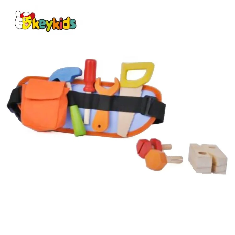 В продаже деревянная мини-сумка для инструментов детских игрушек оптом W03D133