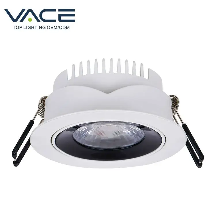3W 5W Multicolor Customizable Round Recessed Led Downlight Dimmable Led Cob Downlights Led Ceiling Light Downlight