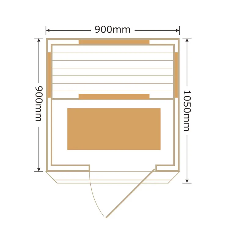 Canadian red cedar far infrared carbon fiber heater 7 color lights sauna room
