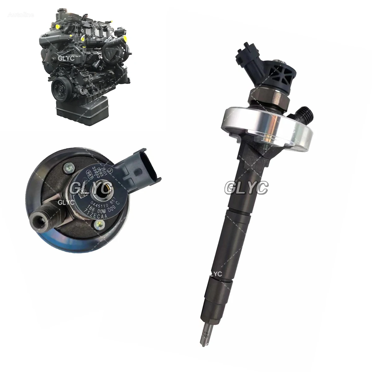High Performance Fuel Injector Assembly 0445110857 /491/795 0986435292 16600-MD20A/MD20B/MD20C  For Nissan Zd30 DCi 166 00M D20C