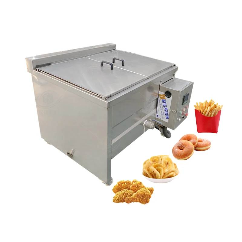 Freidora Industrial Frutos Secos French Fries Machine Freidora Electric Dos Cubas
