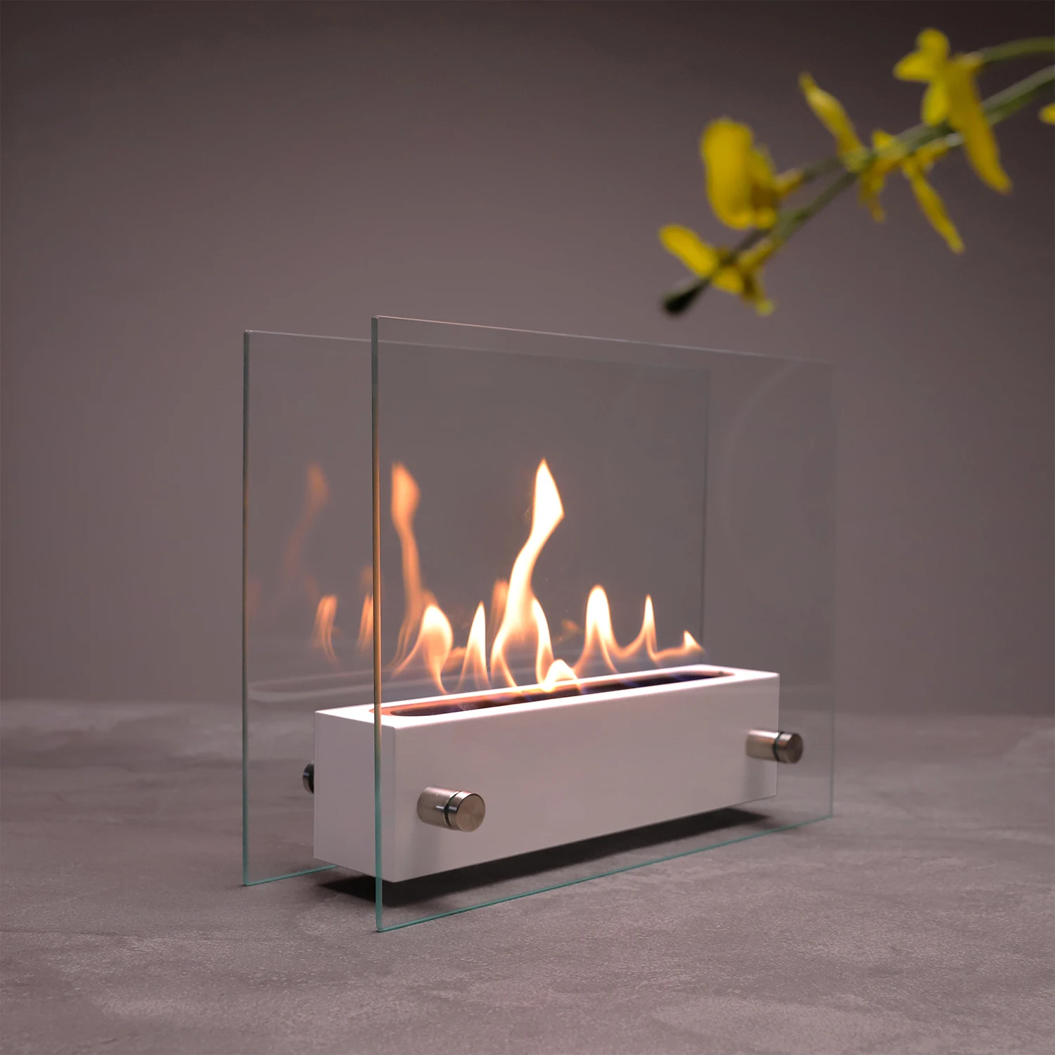 Inno-Fire TT-02W  outdoor stainless steel fire pits ethanol fireplace glass