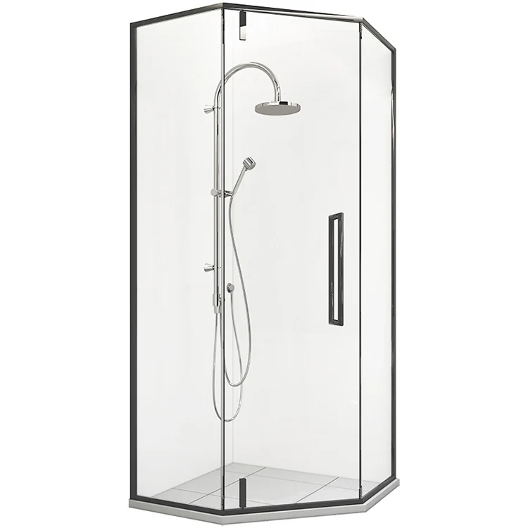 Customized Steam Tempered Safety Glass Shower Enclosure Bathroom With Aluminium Alloy