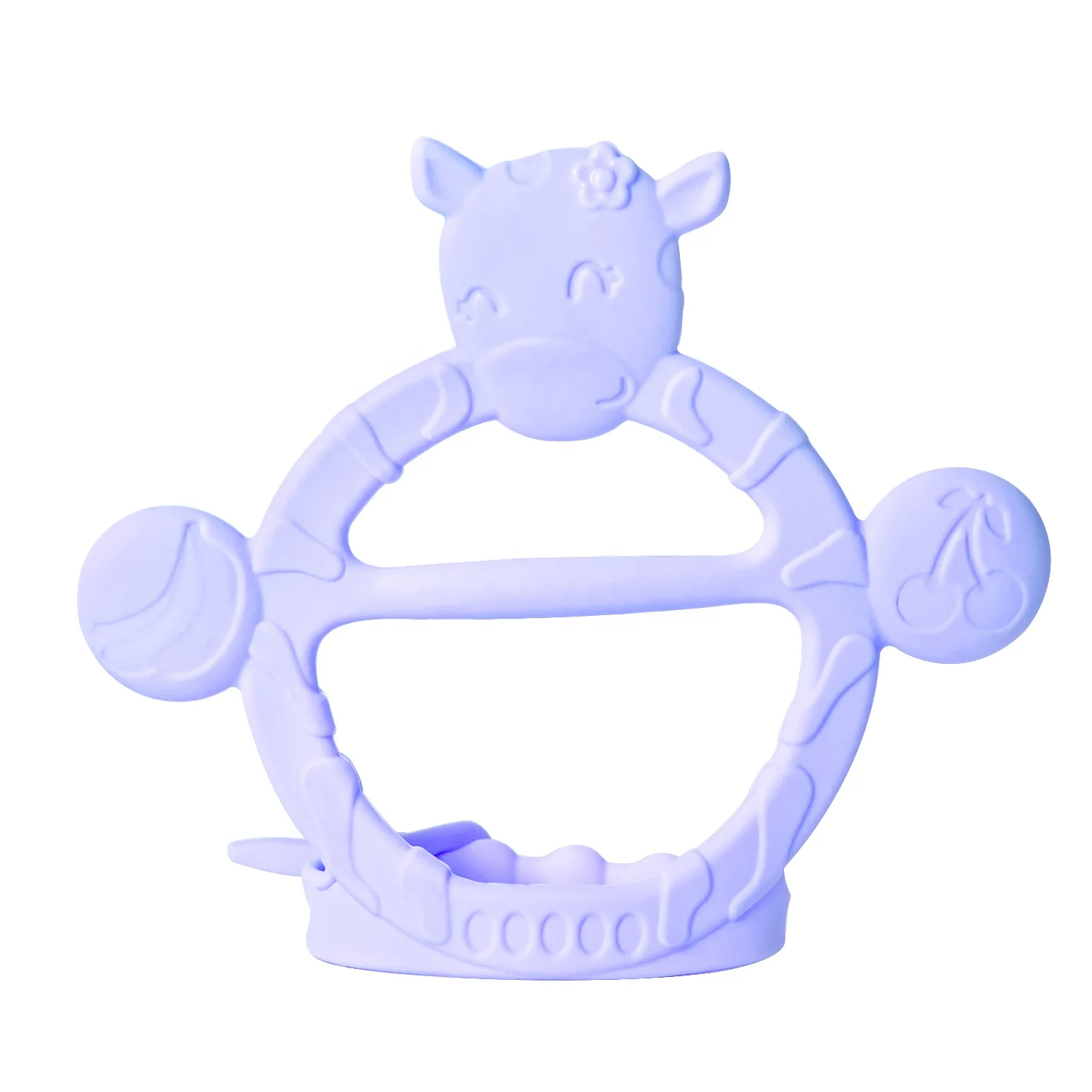 Корова форма регулируемый размер запястья при прорезывании зубов жевательные браслет Прорезыватели для зубов силиконовый Игрушки для малышей