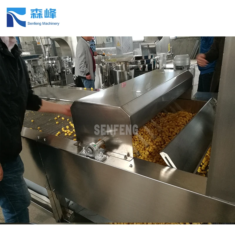 2021 New Big Capacity Automatic Commercial Mushroom Caramel Flavored Electric Popcorn Machine Industrial Popcorn Production Line