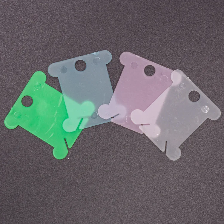 Plastic Floss Bobbins for Embroidery Floss Organizer Cross-Stitch Bobbins Card Thread Holder