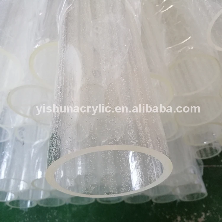 high quality transparent bubble  pmma plastic acrylic tube /pipe