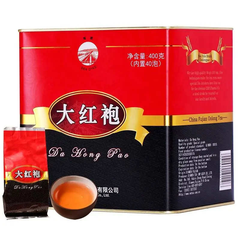 XC18 High Quality Cheap Price Best Taste Health 400g DaHongPao Chinese Wuyi Cliff Oolong Tea Leaf AT111