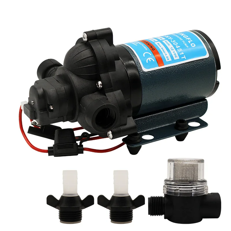 Factory price for  HY-30452T self priming dc 24v 45PSI 3GPM  self priming RV Marine fresh water pump