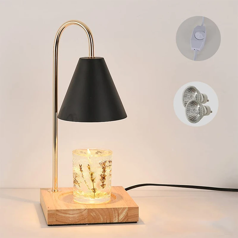 Wholesale 100% Eco-friendly Wax Melt Burner Electric Candle Warmer Adjustable Brightness for Indoor Bedroom Living Room bedside