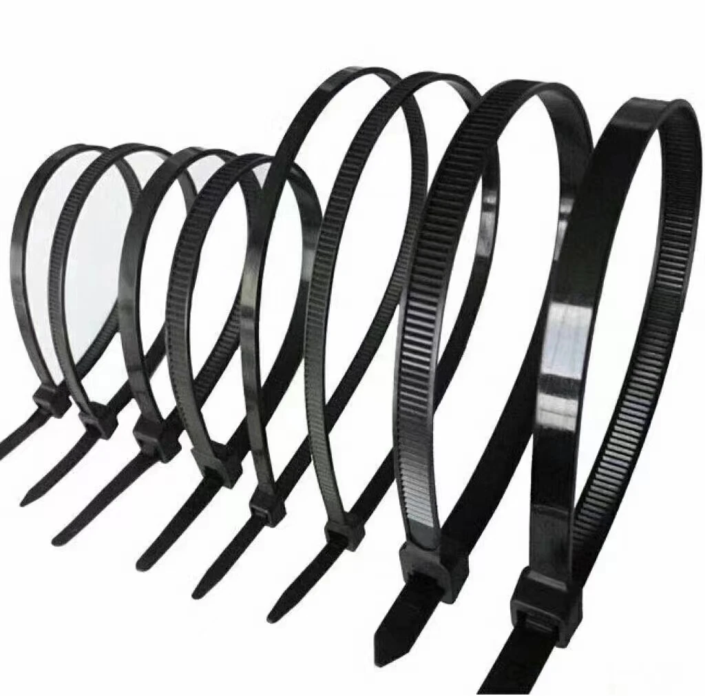 100 Pcs Pack Strong Never Break Self-locking Black Nylon Cable Tie 2.5x100mm18 LB White Black Red Yellow Blue Cable Zip Ties