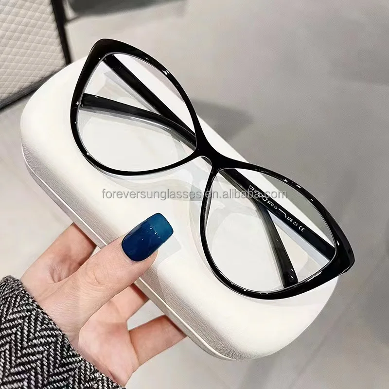 Ретро очки для близорукости кошачий глаз женщин с многоугольной оправой простая оправа лица мужчин защитой от синего света