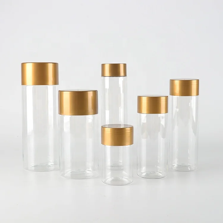 Wholesale custom label pet bpa free food grade jar plastic 250 ml pharmacy pill bottle