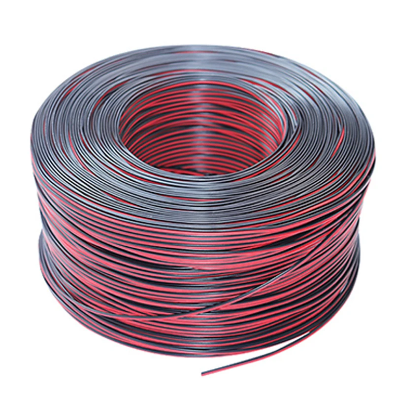 awm 2468 24awg parallel cable red black electric wire OD 1.8*3.6mm extension cable