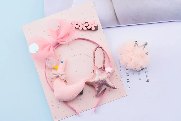 New cute children star-shaped hairpin headwear,diy handmade baby girls kids glitter sequin hair clip