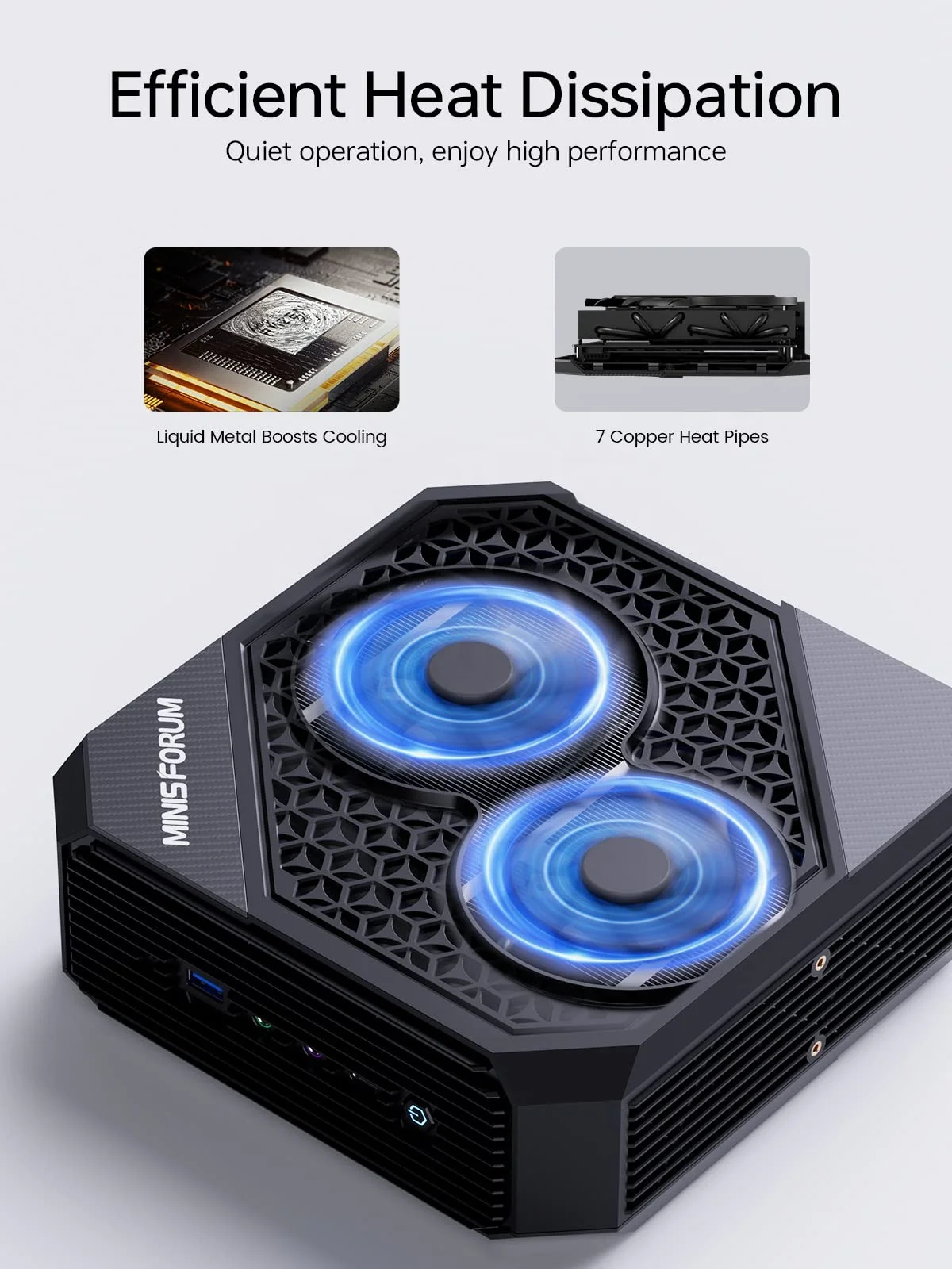 MINISFORUM HX99G AMD Ryzen 9 Processor RX 6600M GPU Computer 64GB RAM 512GB SSD Con Linux Windows 11 Pro Gaming Desktop Mini PC