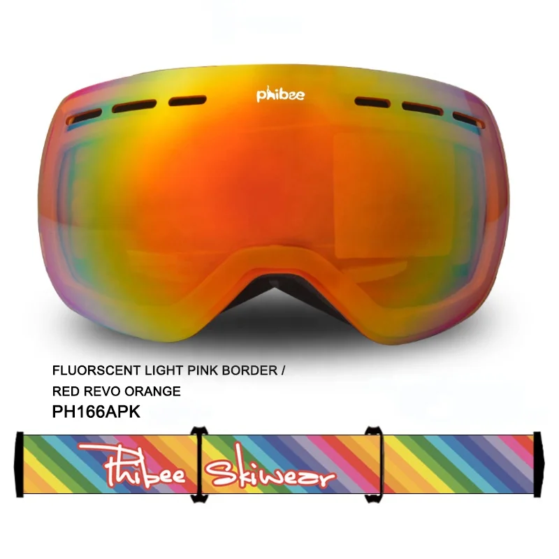 
Anti-fog UV400 Adult Fashion Ski Snow Goggles for Men Women 
