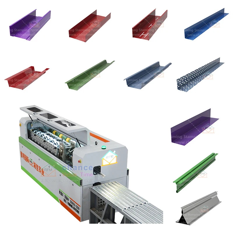 Liming Small precision Omegar drywall profile forming machine computer roll forming machine with servo motor