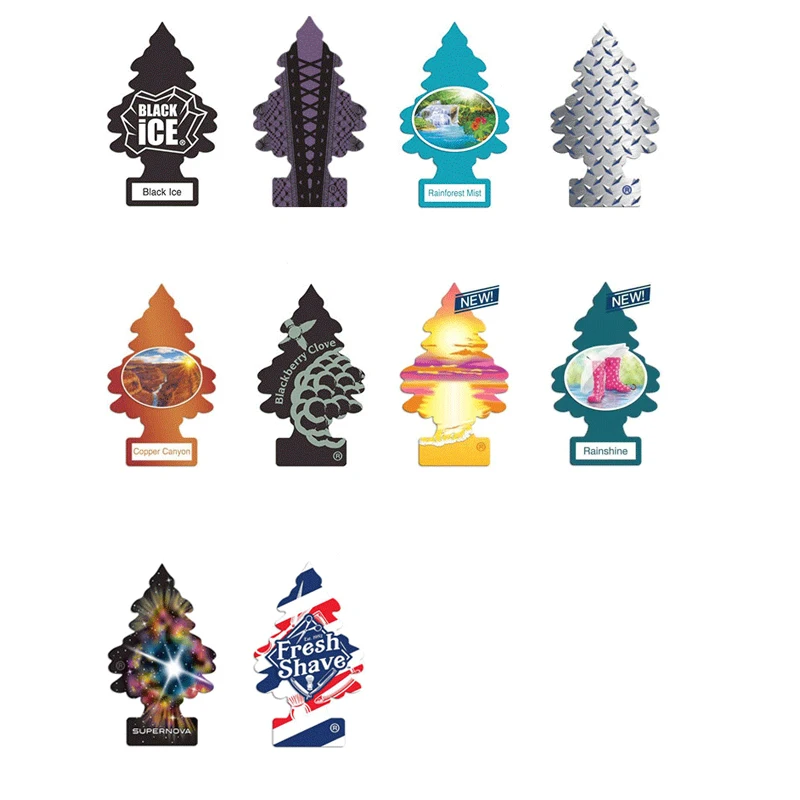 Custom Design Cotton Color Paper Ice Air Freshen Car Scents Fresher