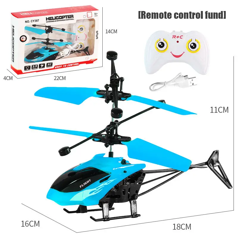 LONGXI Flying helicopter toy Hand rc airplane flying helicopter remote control aircraft hand sensor plane helicopter toy for kid