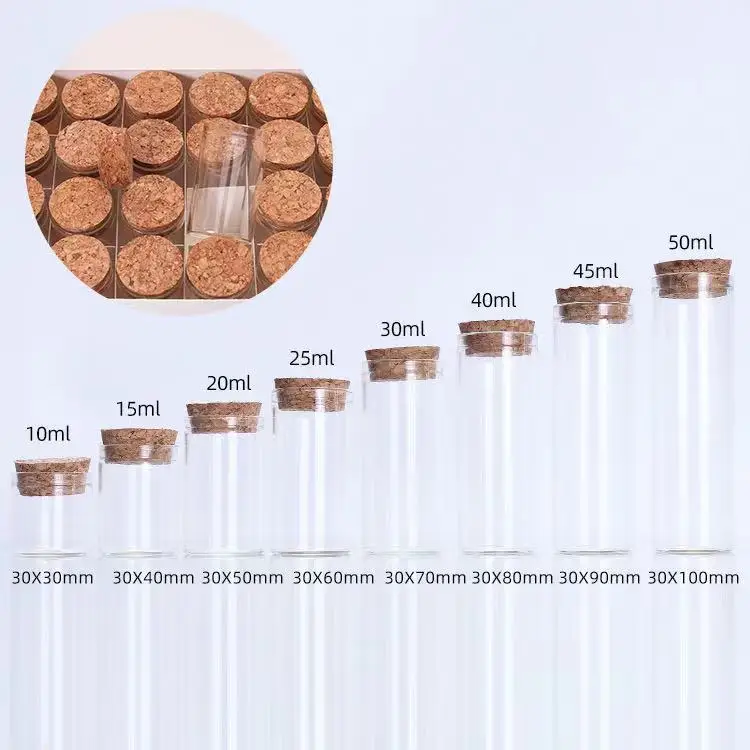 Factory Customized Eco Friendly Cork Plug Caps Variety Size Glass Jar Cork Lids