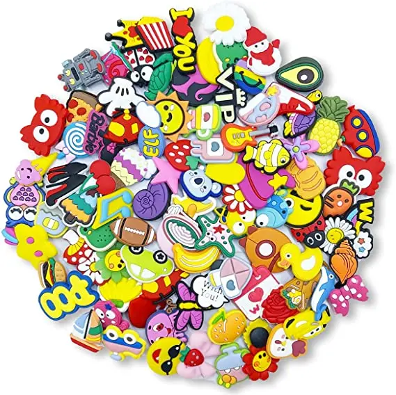 Пользовательский логотип, Забивной персонаж, цветок, 3D аниме, украшения, аксессуары, Хэллоуин, ПВХ, дизайнерский Crock Croc, подвески для обуви