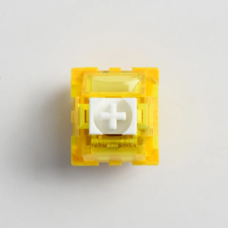 AFLION Tactile Double Gold Contact Golden Brown Keyswitch Gaming Keyboard Switches 80 million life axis shaft