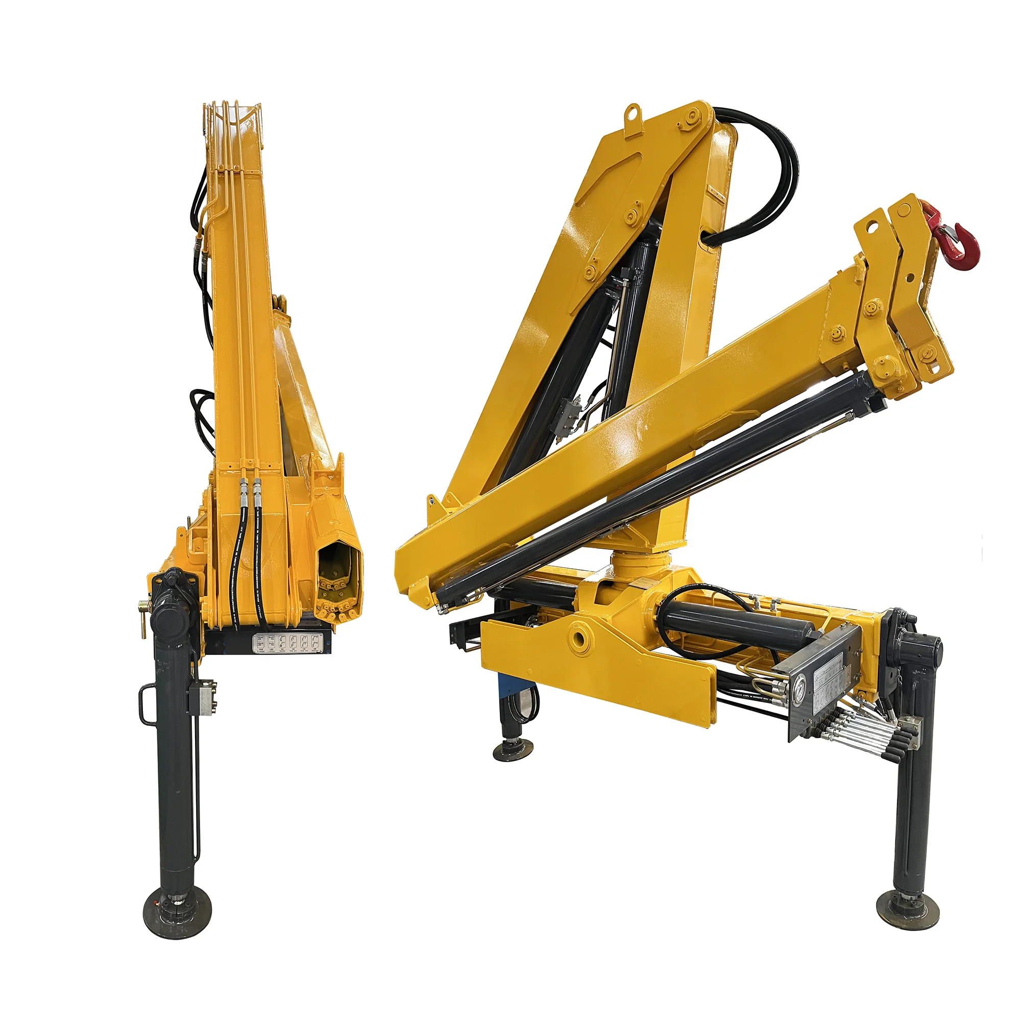 3 ton crane truck articulated arm knuckle boom manipulators crane with remote control