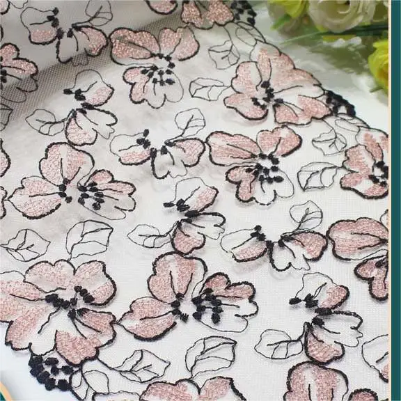 Multiple color selection wedding dress Home Textile Fabric Underwear accessories mesh cloth mesh gauze sequin Embroidery lace