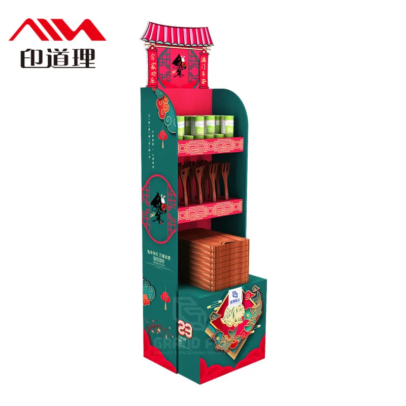 Custom Floor Cardboard Display Display Stand For Electronic Products Counter Display Box