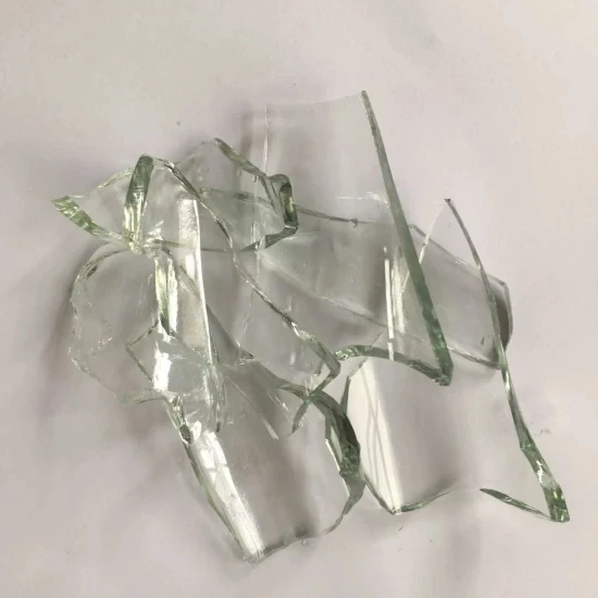 Green glass broken bottle cullet