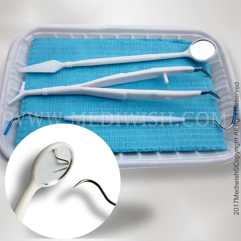 Disposable Dental instrument kit 3 in 1 or 5 in 1 dental set
