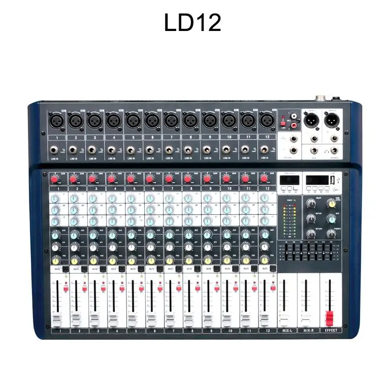 Профессиональный 8CH звукомикшер soudn системы 8 каналов микшерный пульт