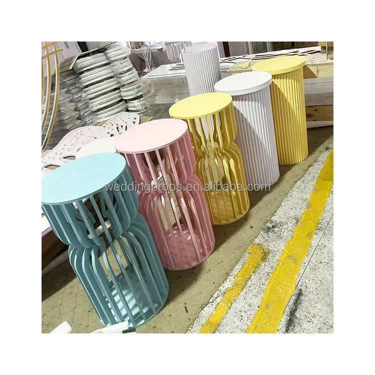 Handmade acrylic cake plinth stand cylinder pedestal display table wedding events decor for cake dessert flower riser