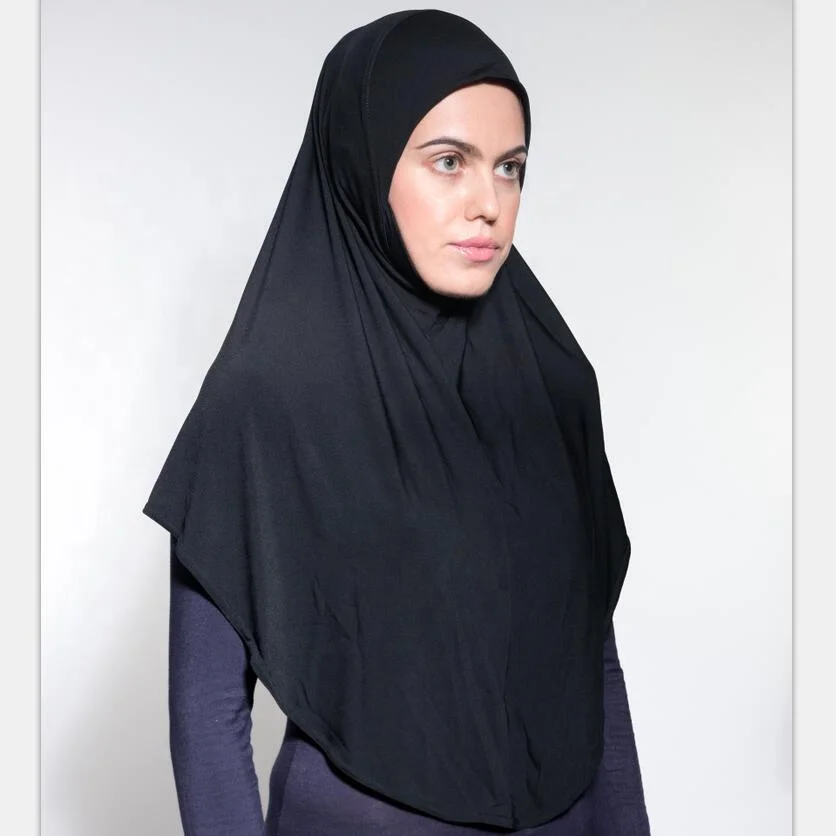 Wanyi hijab scarf factory wholesale in stock plain color malaysia style muslim woman one piece tudung