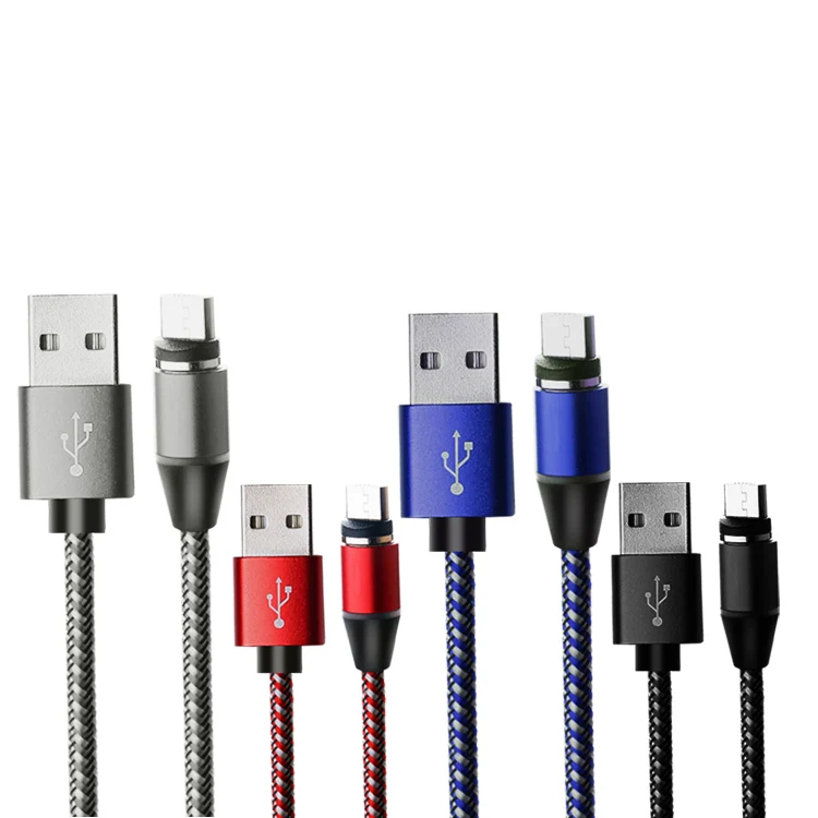 
Amazon accessories 3 in 1 usb Magnetic Charging Cable type c ligthning 2.4A nylon android iOS charge cable 