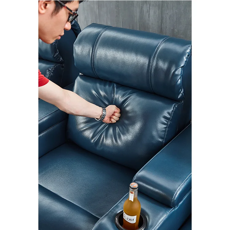 Custom Multi Functional Room Furniture Leather Movie Chairs Cinema Sofas for Home Theater