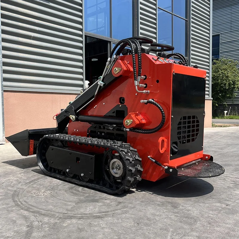 TOSH China Skid Steer Landscaping Garden Machinery Mini Skid Steer Track Wheel Loader For Sale