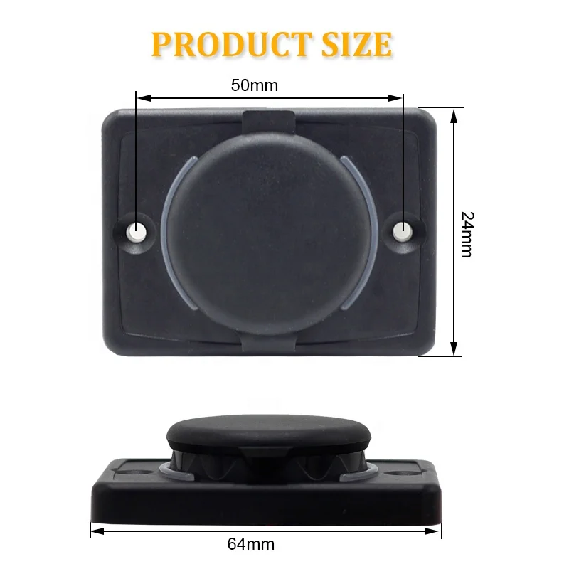 DC 12V 24V Dual Port Panel Surface Mount Fast Type-C Charger QC3.0 Type C PD USB Socket