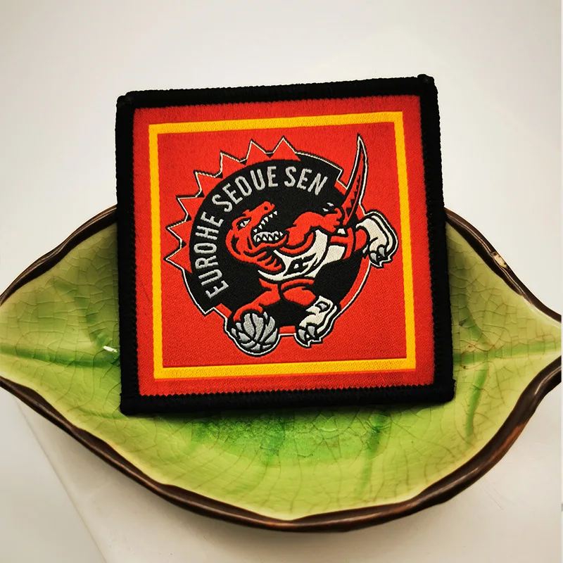 Tag badge LOGO decorative woven edge embroidery  TPU printing embroidery polyester sand line silicone label logo